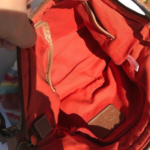 FOSSIL CANVAS SHOULDER BAG - Picture 8 of 11